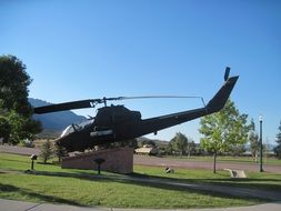 helicopter statue