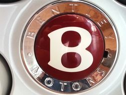 bentley logo on the steering wheel