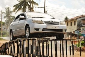 car under repair