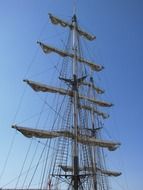 high mast on the ship