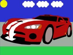 car race drawing