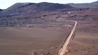 Road to the volcano on Reunion Island