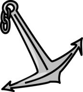 ship anchor as a drawing