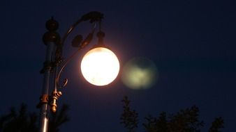 street light at night