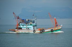 thailand boat on the sea