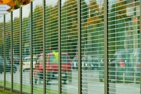 Noise barrier glass