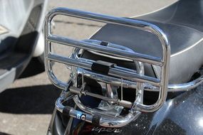 chrome parts on a motorcycle