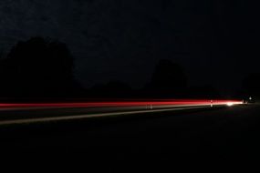 road long exposure