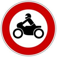 motorcycle traffic sign