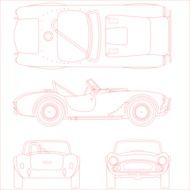 schematic representation of various cars