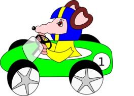 rat car cartoon drawing