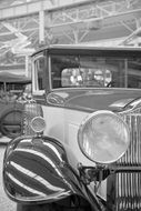 oldtimer auto black white photo