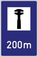 Picture of road breakdown service sign