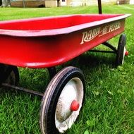 Red wagon from childhood