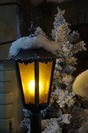 snowy lantern