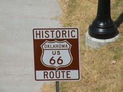 poster historic route oklahoma us 66