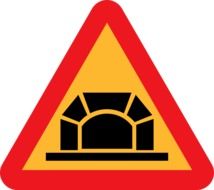 traffic sign tunnel drawing