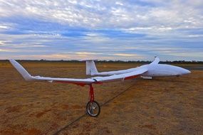 parking glider at dusk