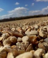 Road in pebbles
