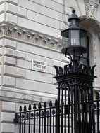 nameplate on london street