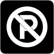 sign prohibiting parking