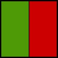 red-green tram sign