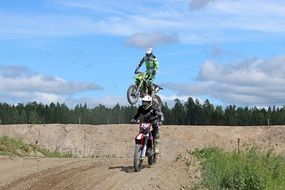 Motocross participants