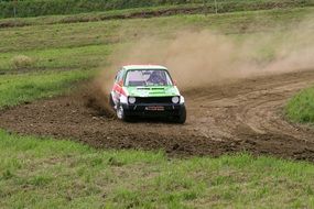 racing car on autocross