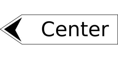 center arrow traffic