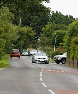 cars on road