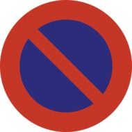 parking ban sign