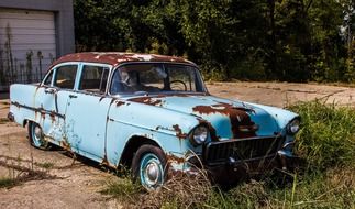 rusty abandoned auto