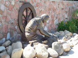 street stone man statue