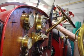 panel in the old car