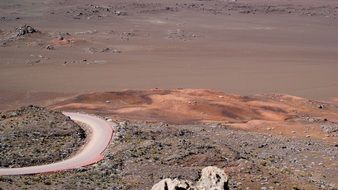 road on the volcano