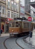 tram in Porto, Portugal