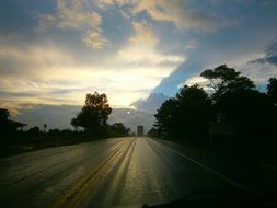 rain road