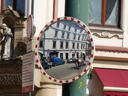 mirror street reflection