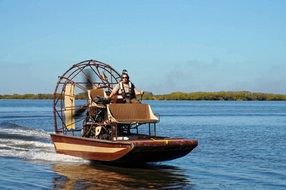 airboat on a river