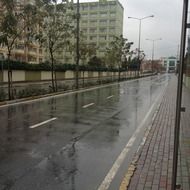 photo wet after rain city street