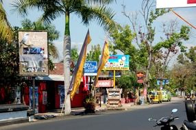 shops on the streets of bali