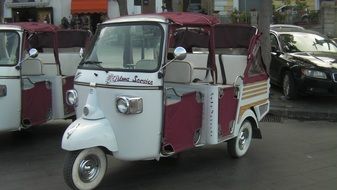 retro scooter car
