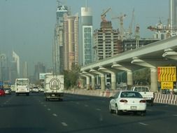 picture of the traffic on a road