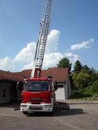 fire truck with high ladder
