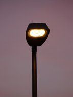 street lamp against the night sky