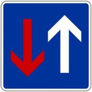 traffic sign priority over oncoming traffic