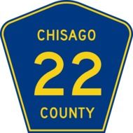 road sign number 22 chisago county
