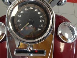 retro motorcycle speedometer