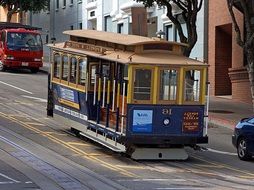 old tram as public transport