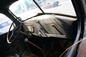 interior of the Old car